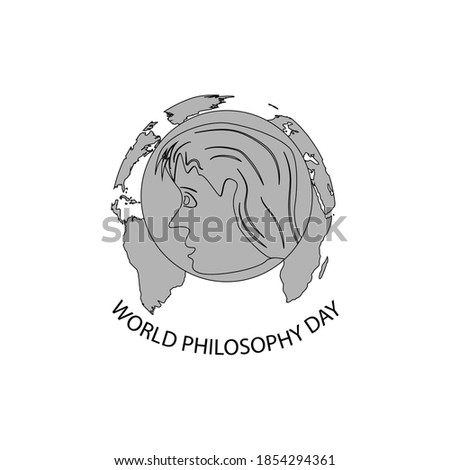 World Philosophy Day concept.vector illustration.