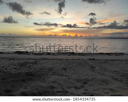Enjoy the beauty of the sunset on the beach