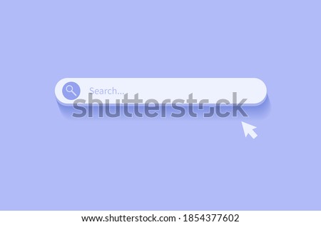 Search bar design element. Search Bar for UI. Vector illustration Royalty-Free Stock Photo #1854377602