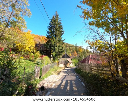 Autumn View in Transylvania, Romania.