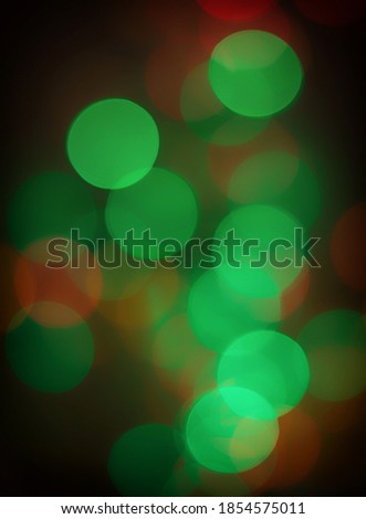 Abstract View Of Christmas Lights.
