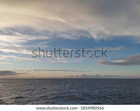 seascape photo with sunset, sea and beautiful  sky. 