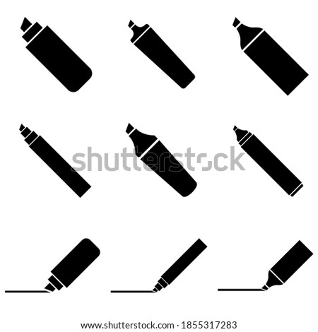 Marker icon, logo isolated on a white background