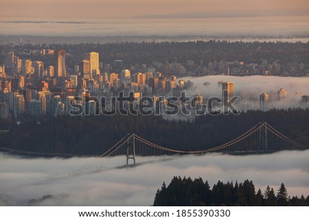 Foggy view, Vancouver, BC, Canada