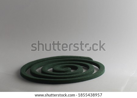 Image of a mosquito coil.Pic of The mosquito repellent coil                     