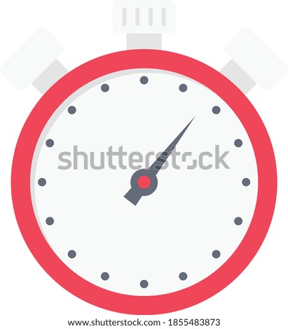 alarm vector flat colour icon 