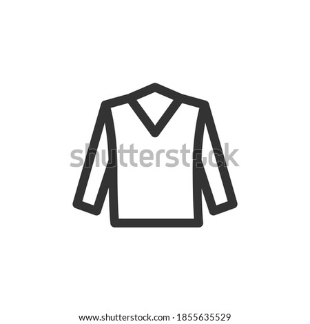 Sweatshirt icon isolated on white background. Clothing symbol modern, simple, vector, icon for website design, mobile app, ui. Vector Illustration