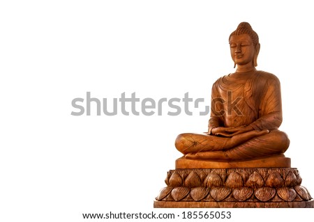 Buddha isolate on the white. 