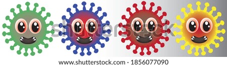 Corona virus clip art vector 
