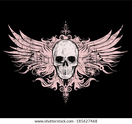 Native american indian chief vector. Skull illustration.T shirt graphic.