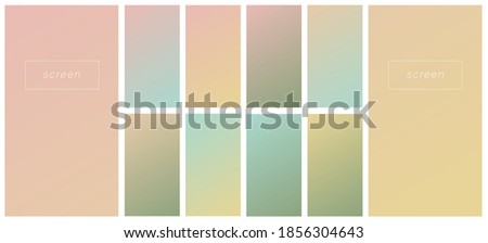 Soft color gradient backgrounds. Modern screen vector design for mobile app. Pastel gradients. Trendy soft color style, template design, business infographic, social media, ux, ui. Royalty-Free Stock Photo #1856304643