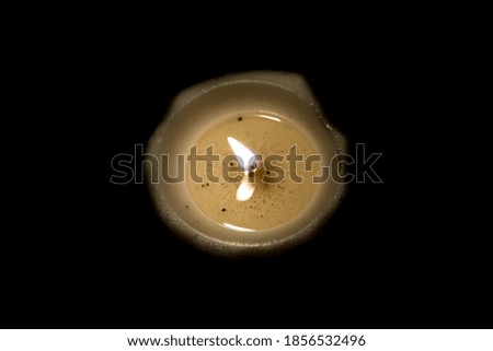 Candle in the dark with free space