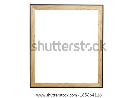 vintage frame on white background with clipping path 