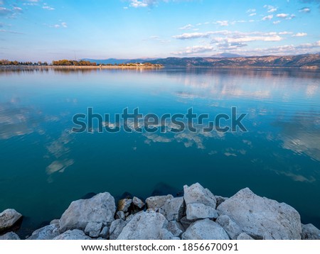 The scenic fall view of Kovada Lake,   Egirdir, Turkey