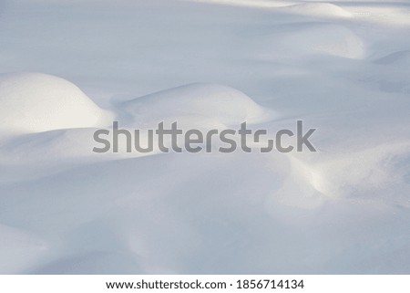 Snow as background for design
