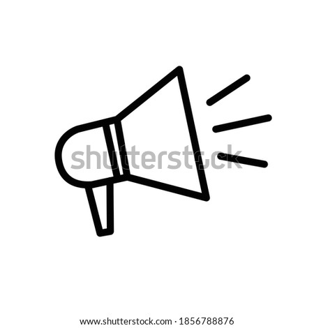 speaker line icon, vector illustration