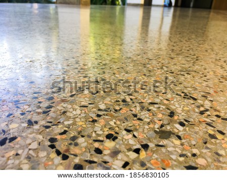Marble floor with beautiful colors, shiny and clean.