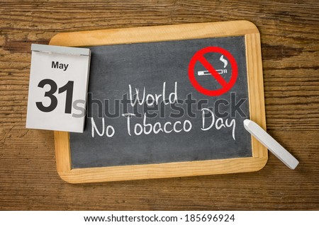 World No Tobacco Day, May 31 Royalty-Free Stock Photo #185696924