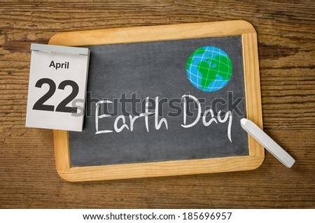 Earth Day, April 22 Royalty-Free Stock Photo #185696957