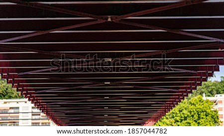 Under the old bridge of lyon Royalty-Free Stock Photo #1857044782