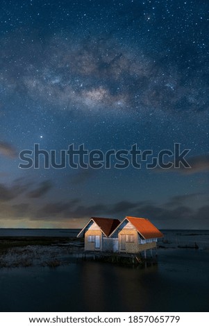
The milky way in the night
