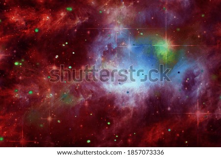 Colorful starry outer space background with galaxies and stars. The elements of this image furnished by NASA.

