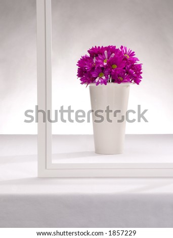flowers in a picture frame