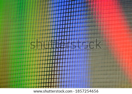 Neon Colors through a Screen