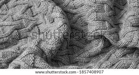 gray cotton fabric with an interesting pattern