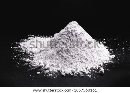 Calcium sulfide is a solid inorganic compound with the chemical formula CaS, used in the production of certain types of paints, ceramics and paper. Royalty-Free Stock Photo #1857560161