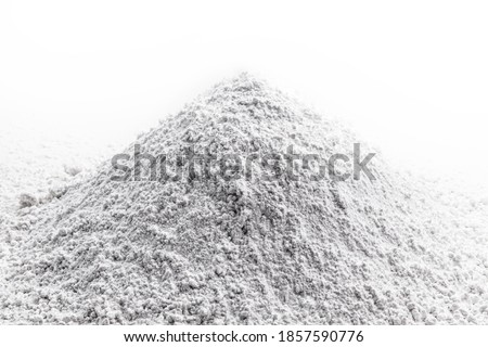 calcium, pile of granulated calcium powder, fluoride, nitrate, used in the beauty, pharmaceutical or industrial industry Royalty-Free Stock Photo #1857590776