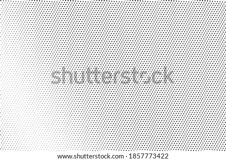 Black and white vector halftone. Subtle halftone digital texture. Faded dotted gradient. Comic effect overlay. Retro dot pattern on transparent back. Graphic halftone perforated texture. Dot pattern.