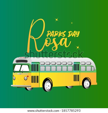 Rosa Parks day celebrations. vector Illustrations on Rosa. Royalty-Free Stock Photo #1857785293