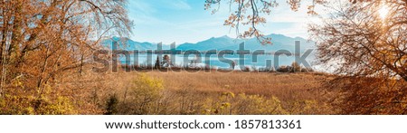 Autumn on Herrenchiemsee Island, Chiemsee lake, Bavaria