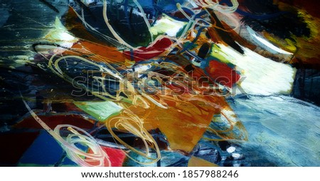Texture. Background. Template. colorful painting on canvas. Oil painting colorful texture. Abstract Fragment of artwork on canvas. Modern Art.