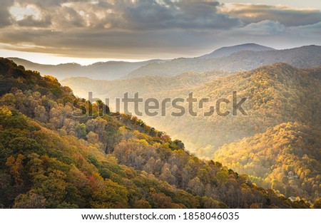 Light Through The Clouds.
Taken Overlooking Maggie Valley
Maggie Valley, situated in North Carolina’s stunning Great Smoky Mountains, close to Great Smoky Mountain. Royalty-Free Stock Photo #1858046035