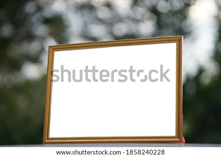 white blank frame outdoor templates