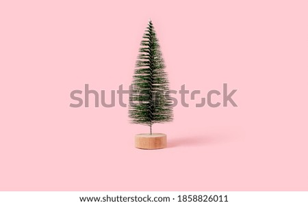 Fir tree christmas and new year background. Horizontal view copyspace bokeh lights.