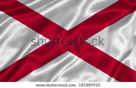Flag of Alabama state (USA) 