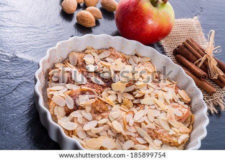 apple tart with zimt