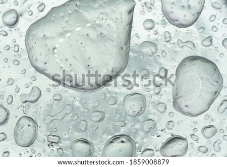 drops of water on the glass wall, close up