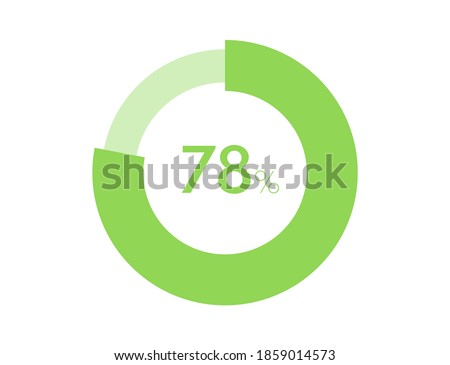 78% circle diagrams Infographics vector, 78 Percentage ready to use for web design