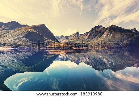 Norway landscapes Royalty-Free Stock Photo #185910980