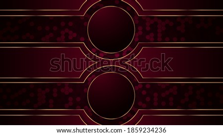 Luxury abstract background with gold on edge background and dynamic shadow on background. Vector background. Eps 10