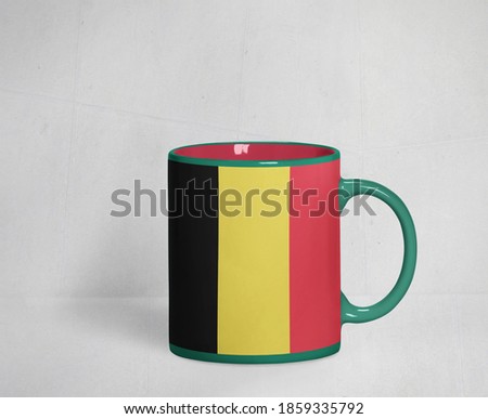 Beautiful mug with international flag display design around the world