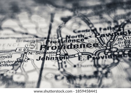 Providence on Usa travel map