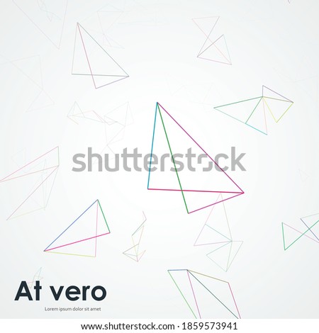 Business card for cover design. Vector illustration. Futuristic gradient. Modern digital background. Abstract shapes pattern