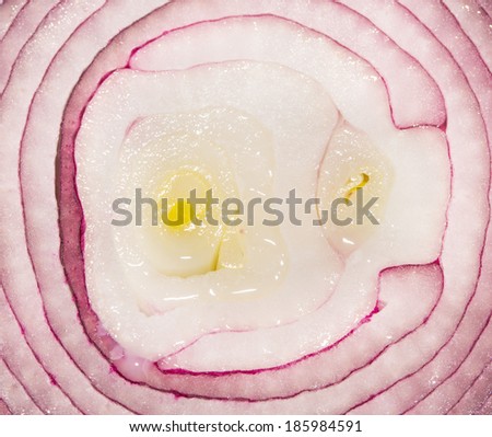Red onion background picture, closeup