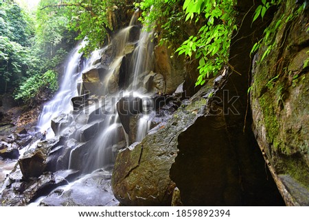 Beautiful waterfall of "Kanto Lampo" in Gianyar regency of Bali.