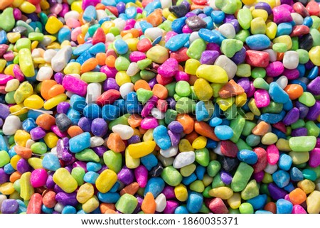 Colorful Multi Colored Small Bright Shiny Stones Used For Garden Decoration Aquarium Or Background